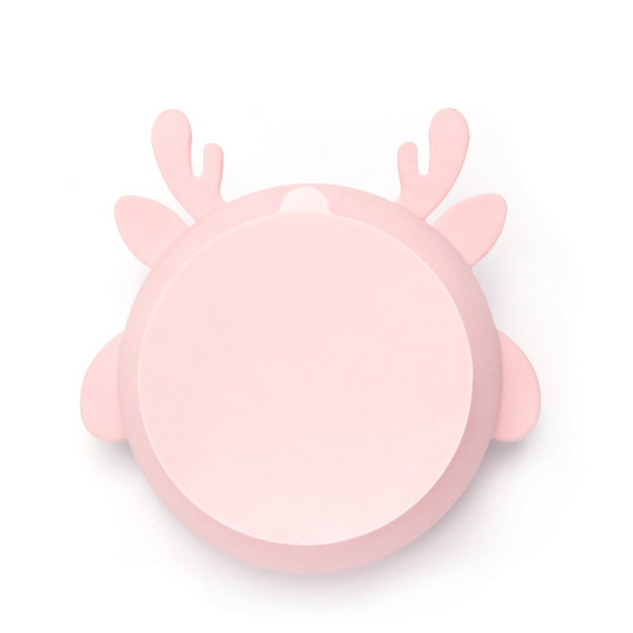 Silicone Baby Bowl - Deer Shape Pink