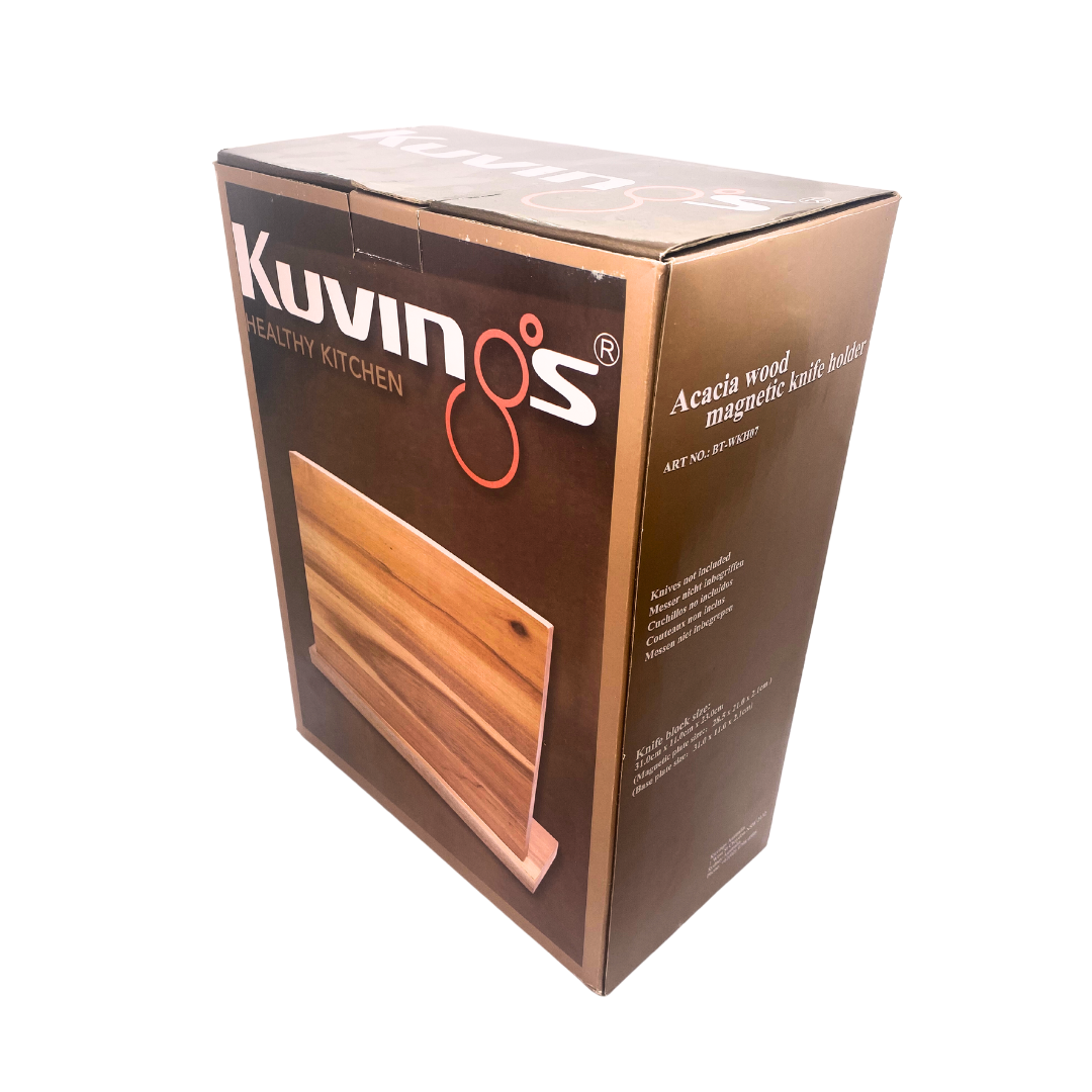 Magnetic Knife Holder – Acacia Wood large - Green Shop Online