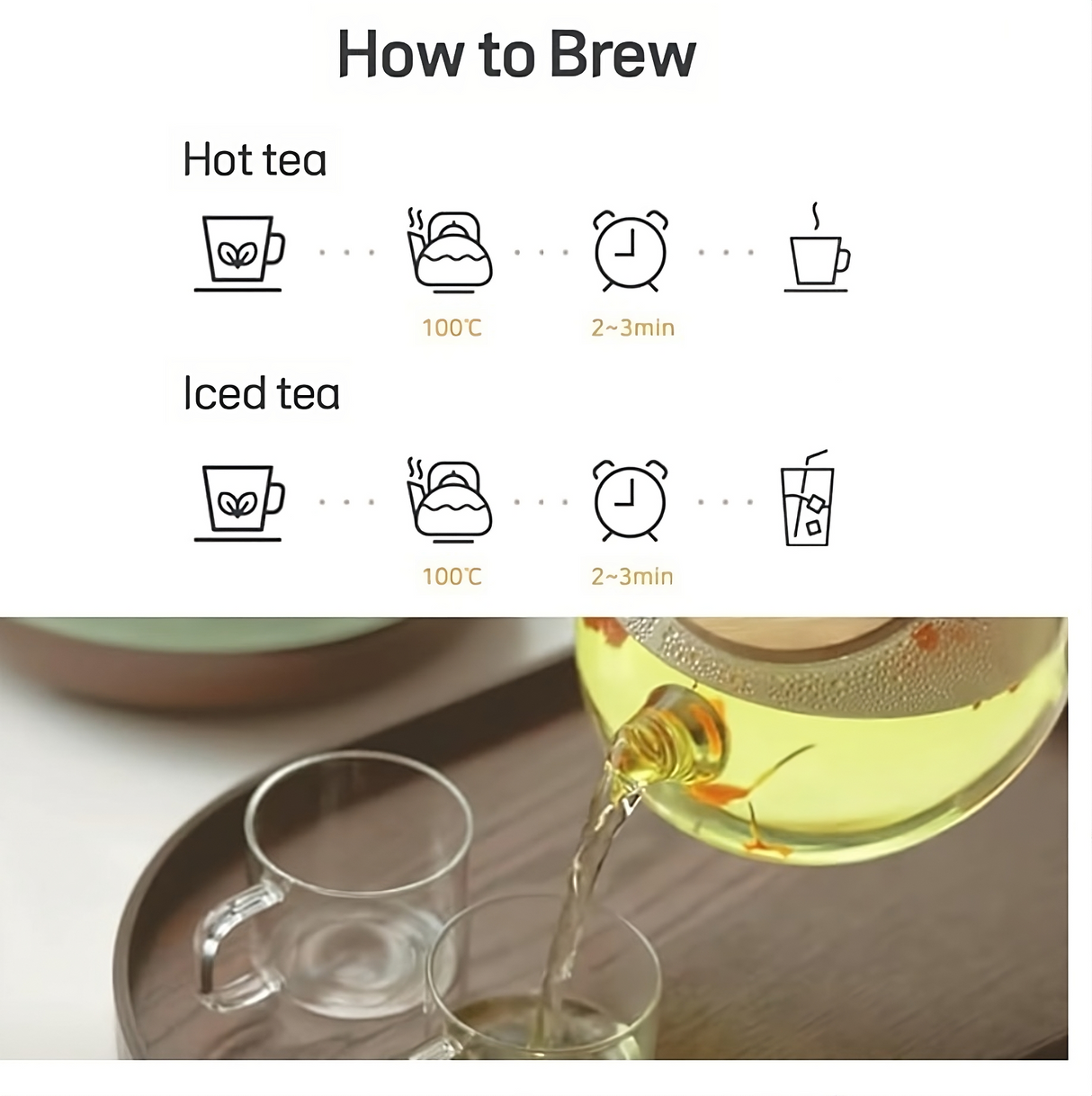 Gift Box Set by KKOKDAM Variety Flower Tea Stick - Green Shop Online