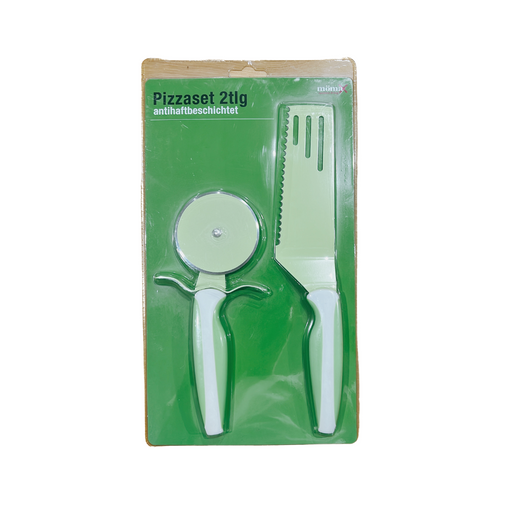 Stainless Steel Pizza Cutter and Spatula Set