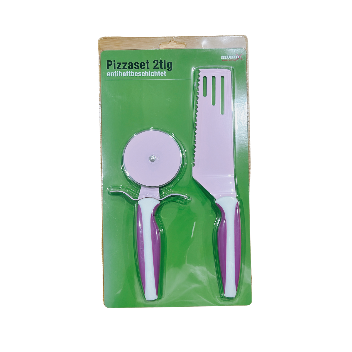 Stainless Steel Pizza Cutter and Spatula Set - Green Shop Online