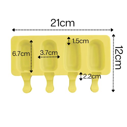 Mini Silicone Ice Cream Moulds Reusable & Non Stick - Green Shop Online