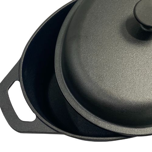 Casserole Pan 33 x 26cm With Two Side Handles (cast iron)
