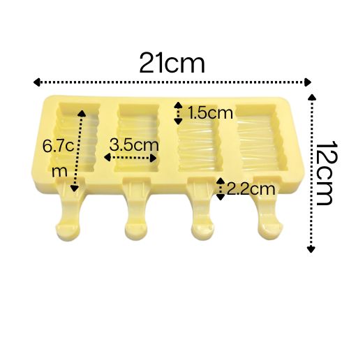Mini Silicone Ice Cream Moulds Reusable & Non Stick - Green Shop Online