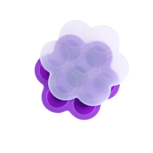 Silicone Baby Food Storage Container Ice Cube Maker - 7 Holes - Green Shop Online
