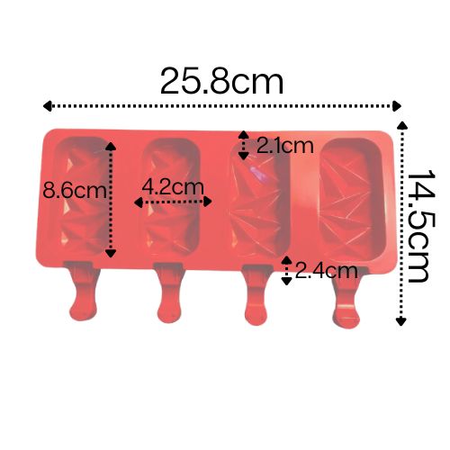 Ice Cream Chocolate Cake Moulds – Large - Green Shop Online