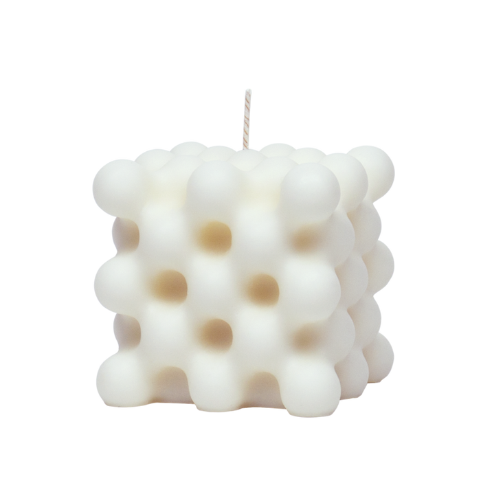 Handmade Sculptural Candle By WOOSM - Milk