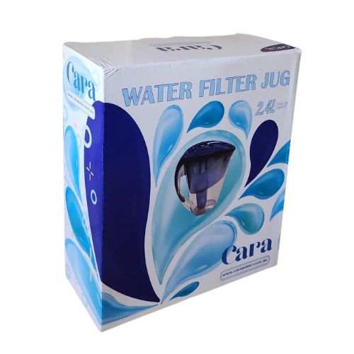 Cara Water Filter Jug 2.4Ltr 2-Pack with Bonus 3 Filters Pure Hydration Pack - Green Shop Online
