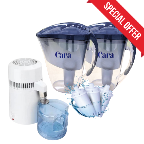 Cara Water Distiller & Cara Water Filter Jug Bundle - Green Shop Online