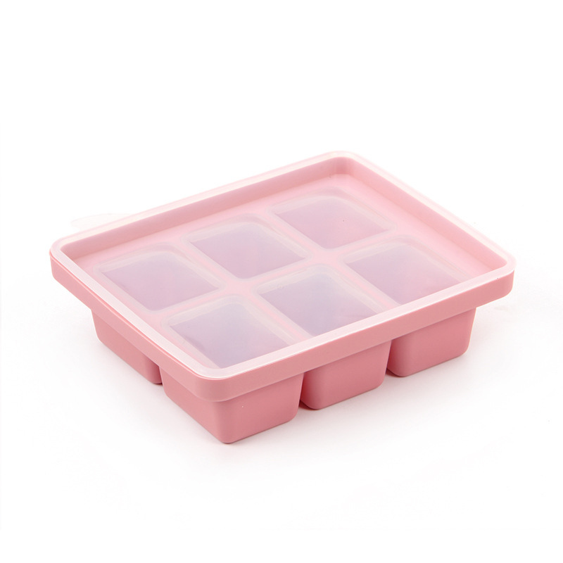 Baby Food-Prep & Serving Silicone Container - 6 Holes - Green Shop Online
