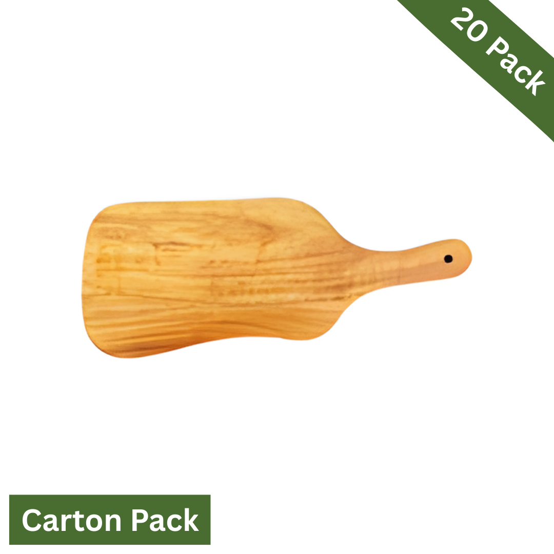 Acacia Wood Serving & Pizza Board with Handle - Large, Carton-Pack