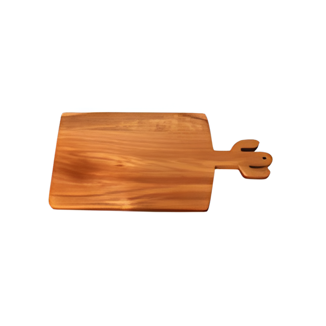 Acacia Wood Serving & Pizza Board with Handle – Large