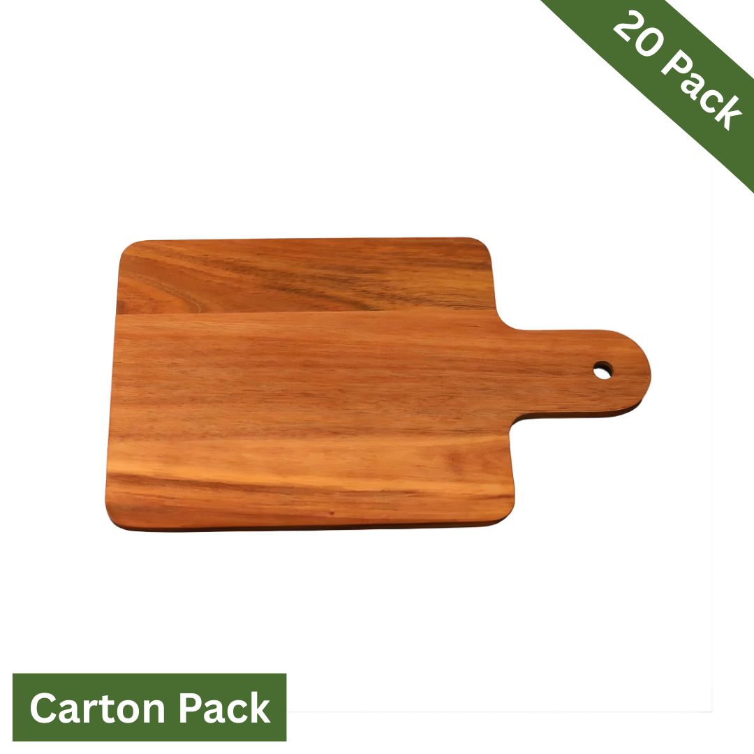 Rectangular Acacia Wood Serving & Cutting Board - Medium, Carton-Pack