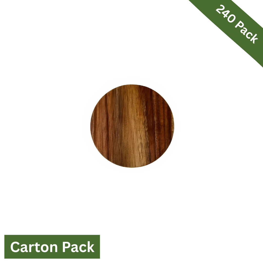 Acacia Coaster Round, Carton-Pack