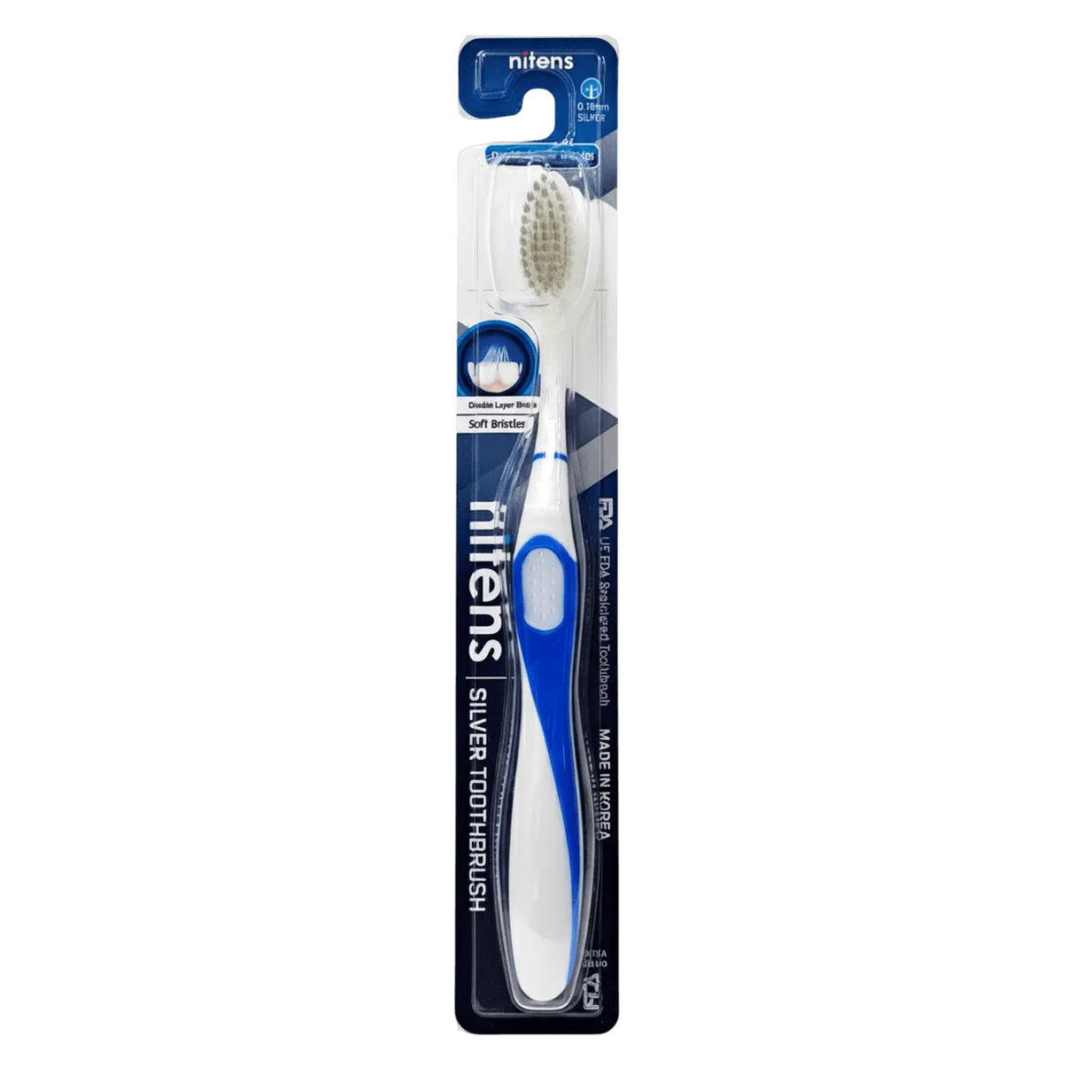 Nitens Soft Bristle Toothbrush - Blue
