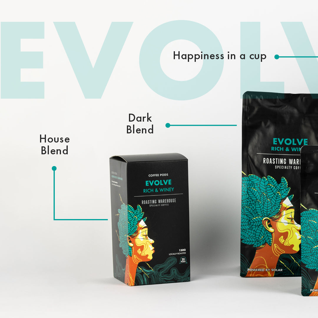 Evolve Dark Roast Coffee Blend – Rich & Winey - Green Shop Online