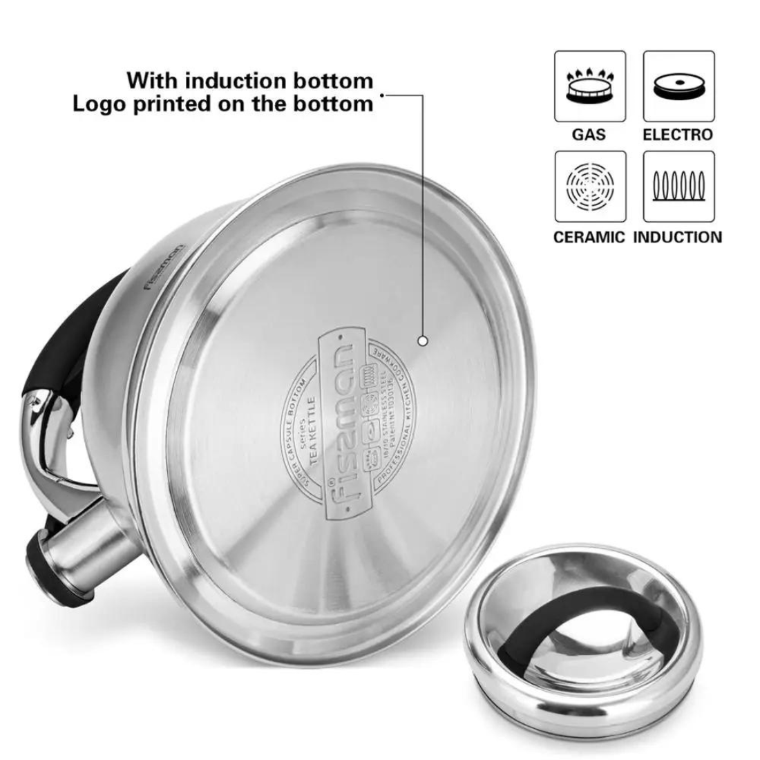 Whistling Tea Kettle Maggie Series Stainless Steel 2.6L - Green Shop Online