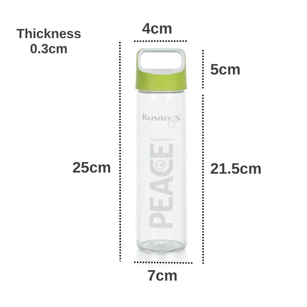Peace Glass Sports Bottle 591ml – Green or Purple - Green Shop Online