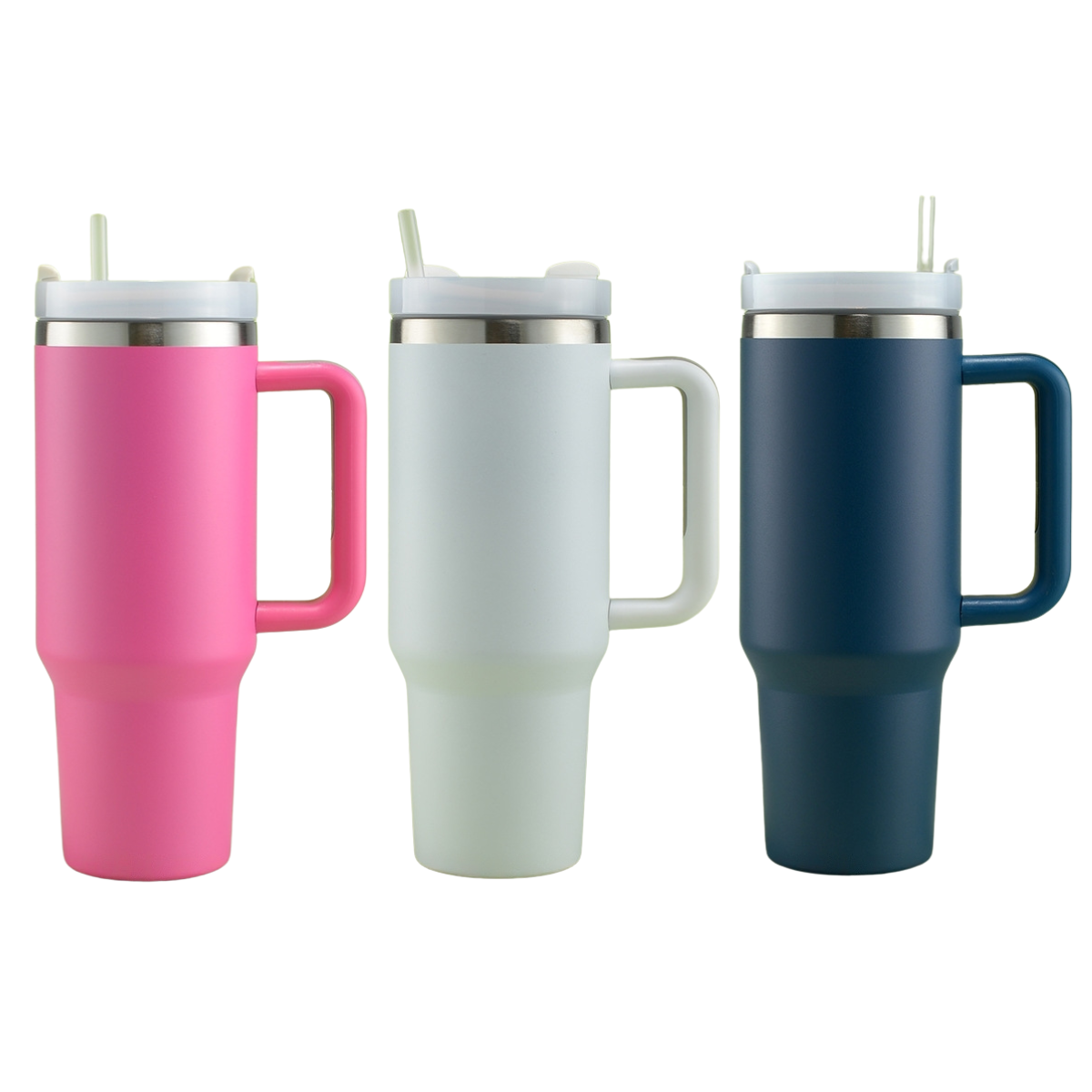 Double Wall Stainless Steel 1.18L/40oz Tumbler with Flip Open Lid and Straw - Green Shop Online