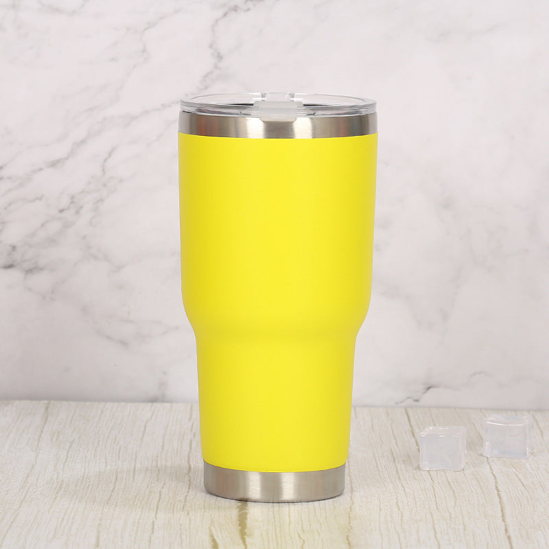 Double Wall Stainless Steel 880mL/30oz Tumbler with Lid - Green Shop Online