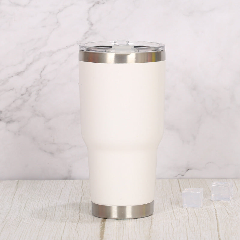 Double Wall Stainless Steel 880mL/30oz Tumbler with Lid - Green Shop Online