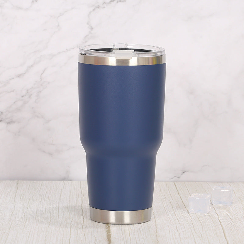 Double Wall Stainless Steel 880mL/30oz Tumbler with Lid - Green Shop Online