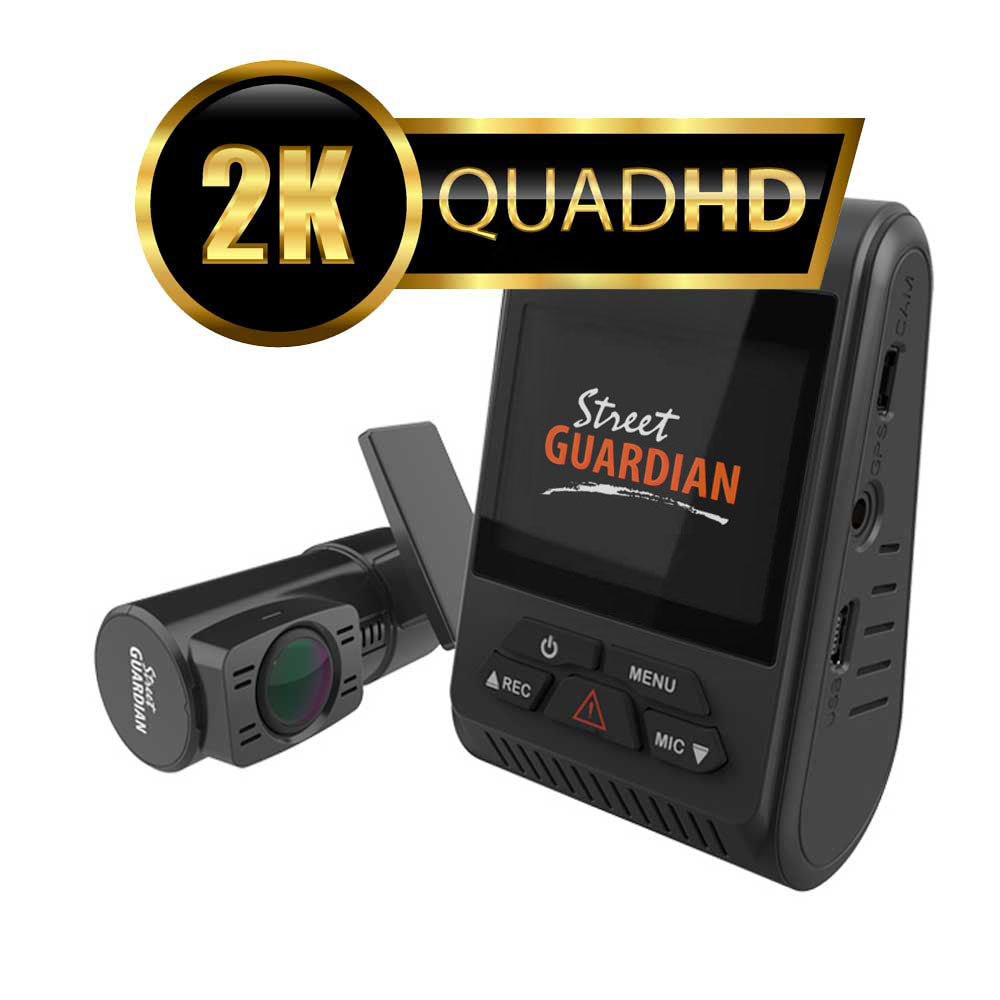 Street Guardian QUAD HD + FULL HD Dual Channel Dash Cam Driver Recorder - Green Shop Online