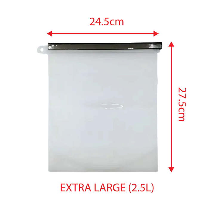 Reusable Silicone Food Storage Bag – Extra Large 2.5L