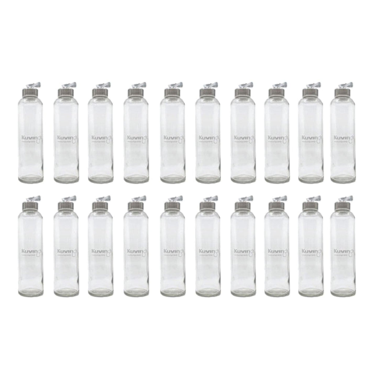 20 x 600ml Cafe Series Glass Bottles - Green Shop Online