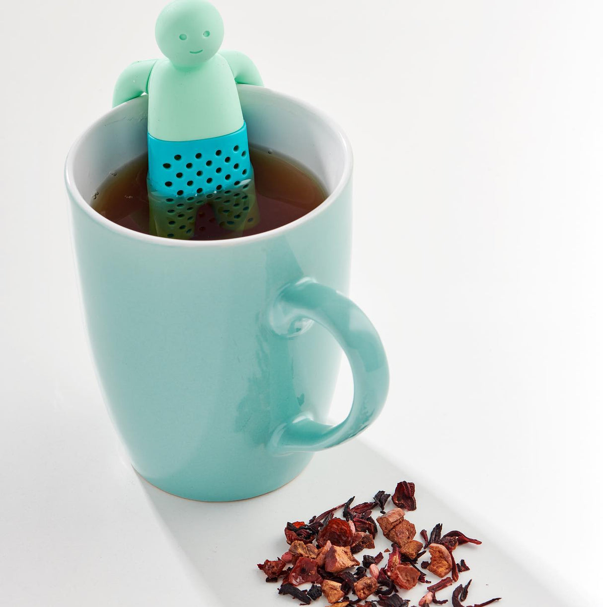Silicone Tea Strainer Man - Green Shop Online