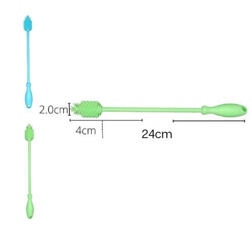 Silicone Bottle Brushes - 24cm - Green Shop Online
