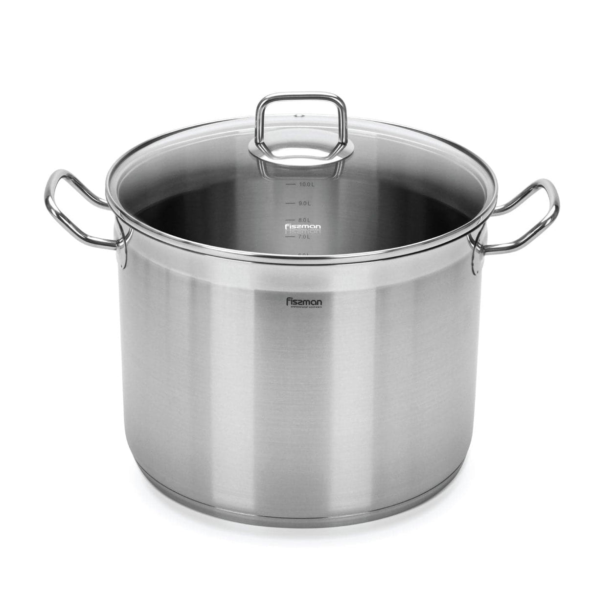 Stockpot 28x21.5 cm / 13.2 LTR with glass lid (stainless steel) - Green Shop Online