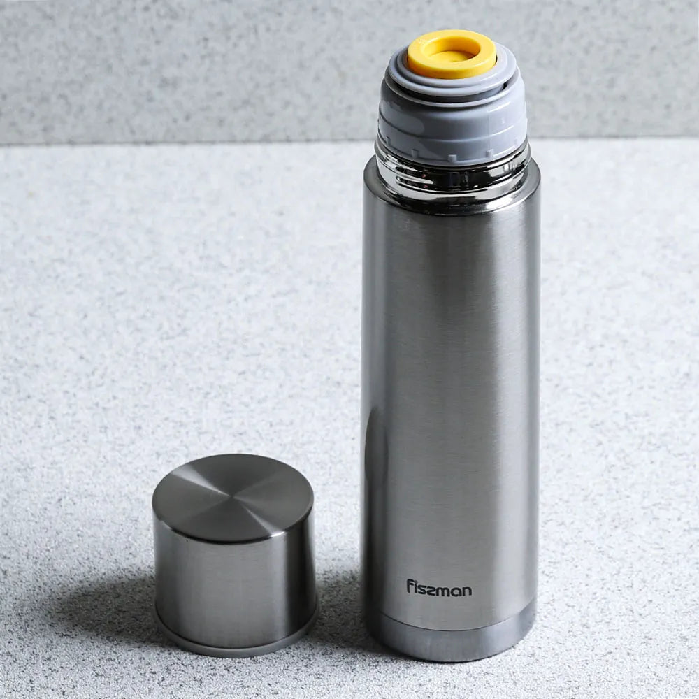Double Wall Vacuum Bottle 500ml Stainless Steel - Green Shop Online