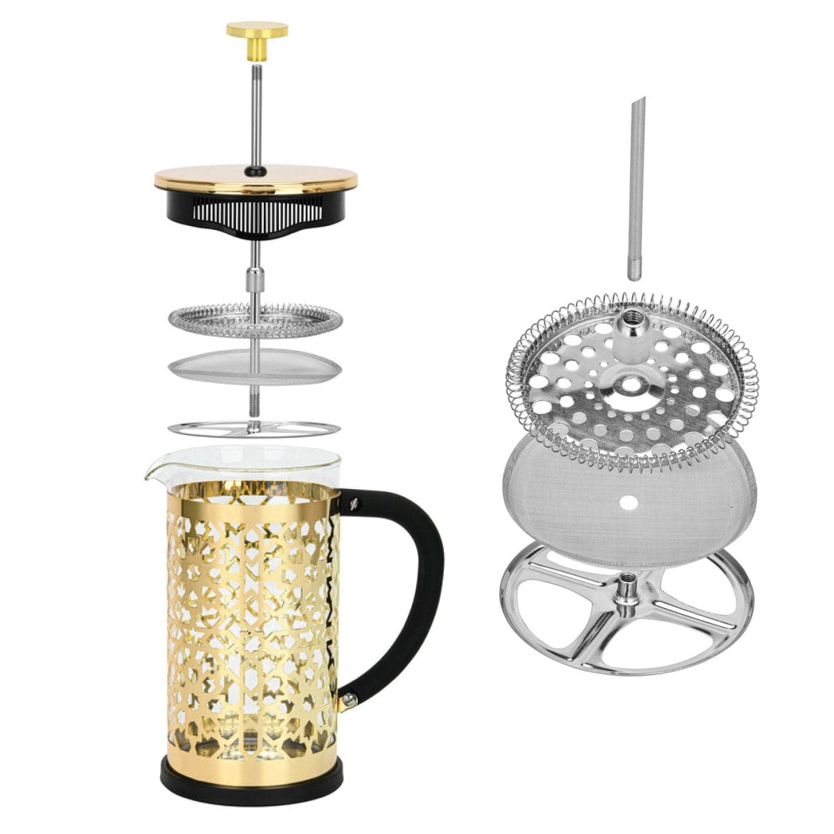 French press coffee maker arabica 1000 ml borosilicate glass - Green Shop Online