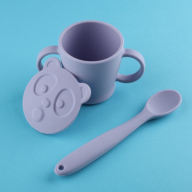 Baby Training Cup - Silicone with Lid - 140ml - Green Shop Online