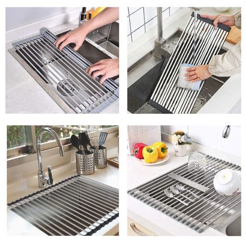 Foldable Dish Drying Rack - Green Shop Online