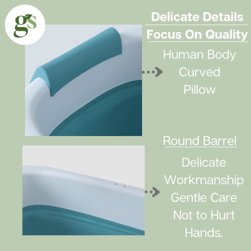 Adult Foldable Bath Tub - XXL 158 x 60 x 53 - Green Shop Online