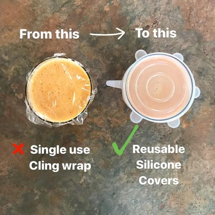 Reusable Silicone Bowl Covers - 6 x piece Twin set total 12pc - Green Shop Online