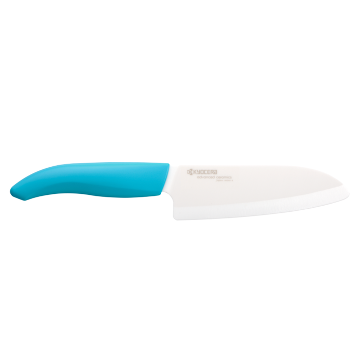 Kyocera Ceramic Santoku Knife 14cm blade - Blue