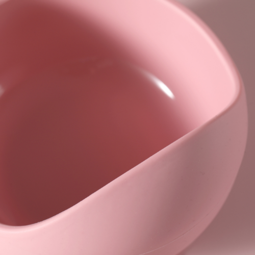Baby Feeding Bowl - Suction Bowl Pastel Pink - Green Shop Online