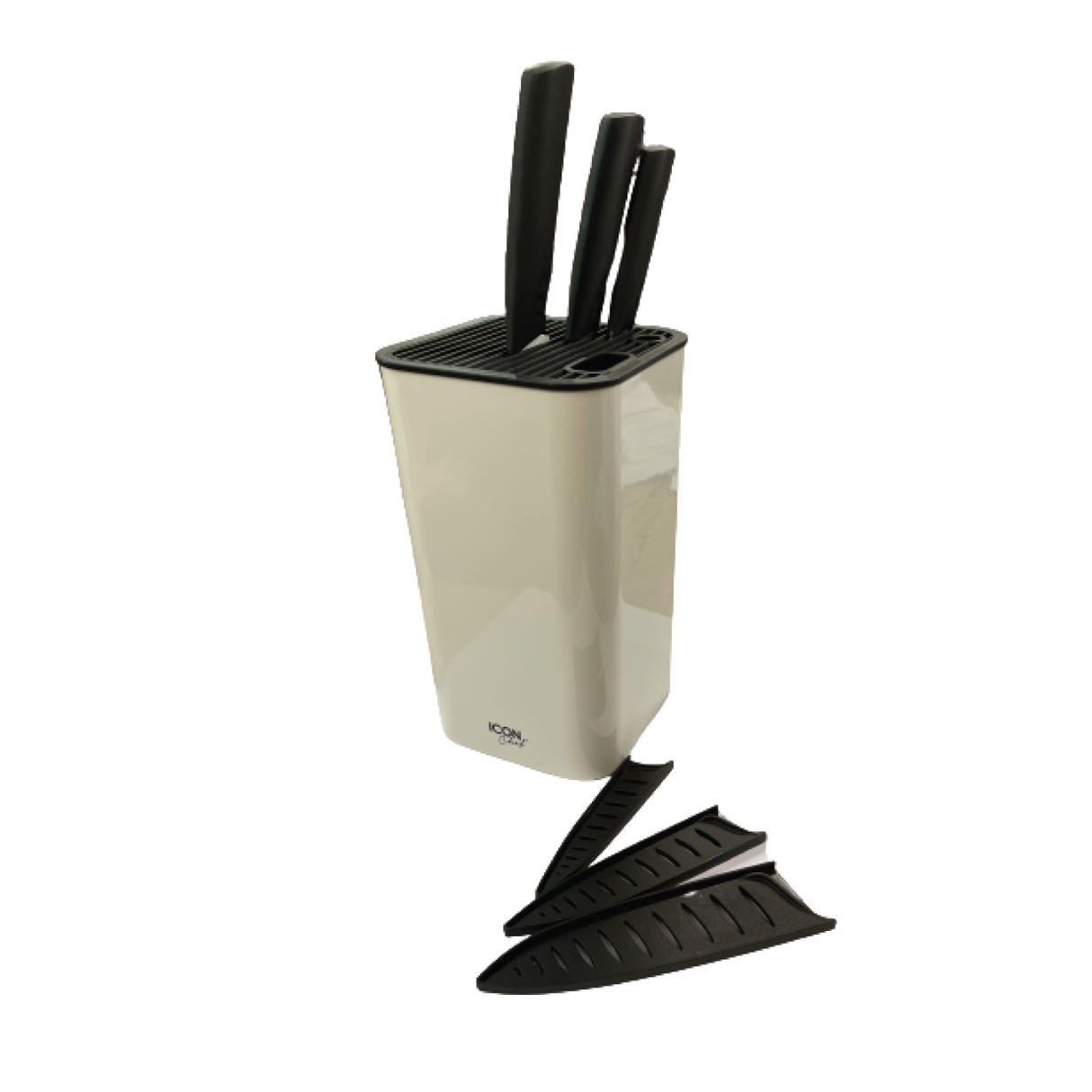 3 Piece Ceramic Knife and a Free White Gloss Holder - Green Shop Online