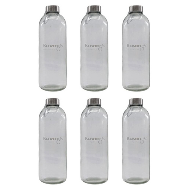 1 Litre Cafe Series – Glass - Pack of 6 - Green Shop Online