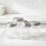 Set of 4 Storage Jars 1300ml (Glass)