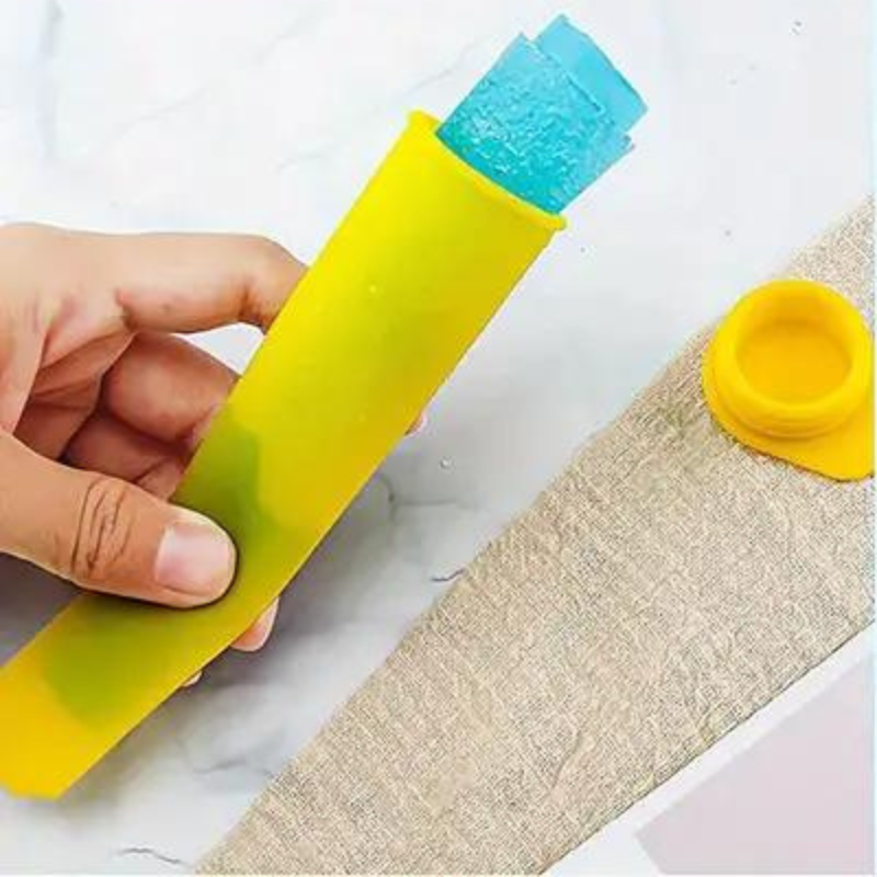 Push-up Ice Sticks Flexible Silicone Mould - Pack of 4 - Green Shop Online