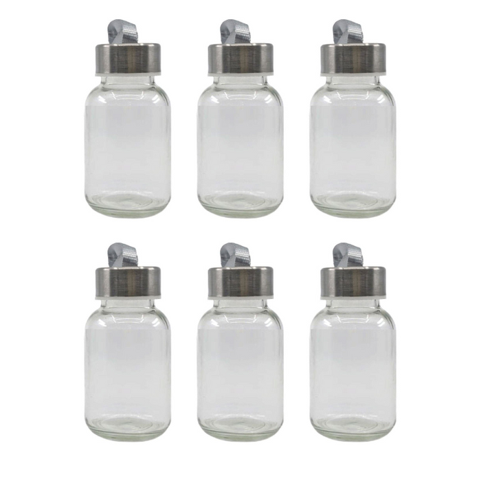 150ml Cafe Series – Clear Glass Bottles - Pack of 6