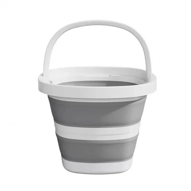 Collapsible bucket and basket bundle used for camping and outdoor cleaning Australia