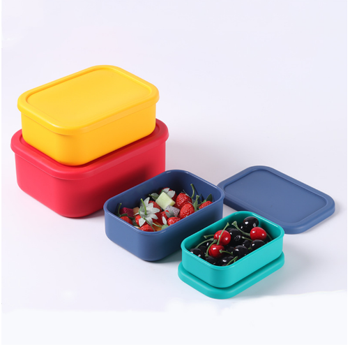 Pack & Stack Collapsible Silicone Bento Box Set of 4