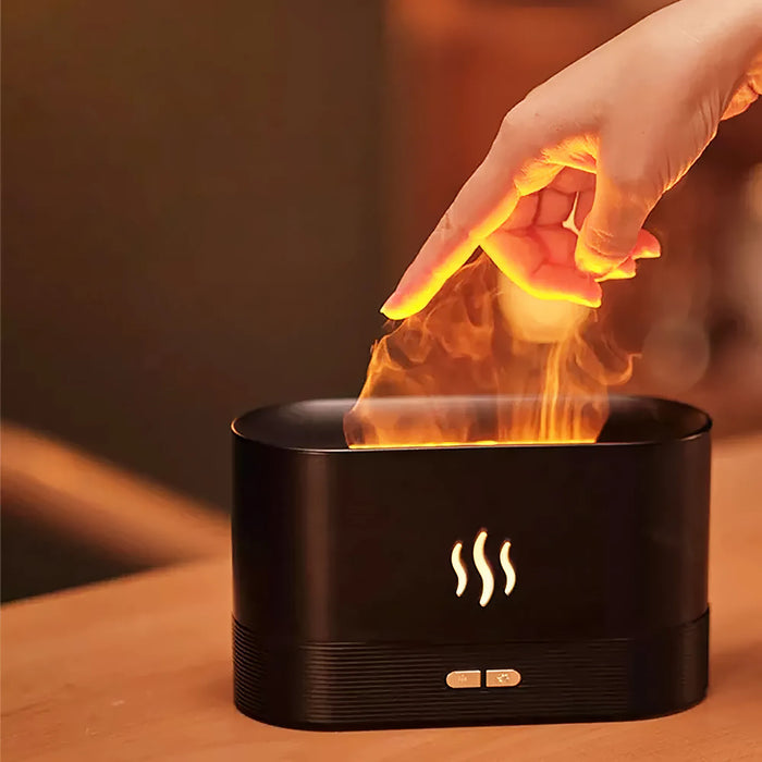 Flame Aroma Diffuser Black 180ml