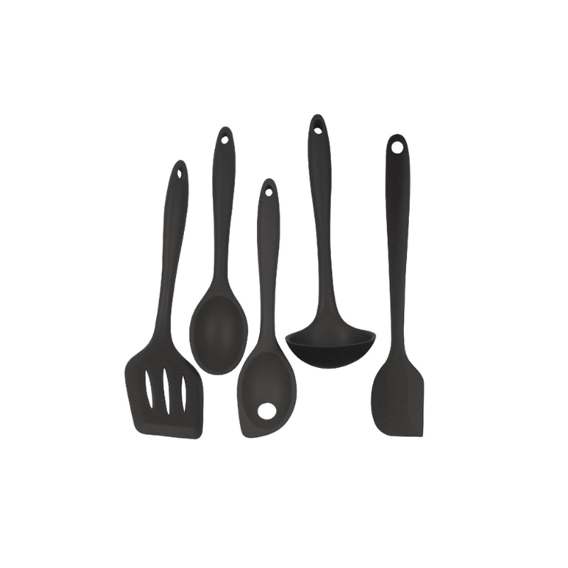 Ultimate Kitchen Utensil Pack with Bamboo Utensil Holder Caddy - Green Shop Online