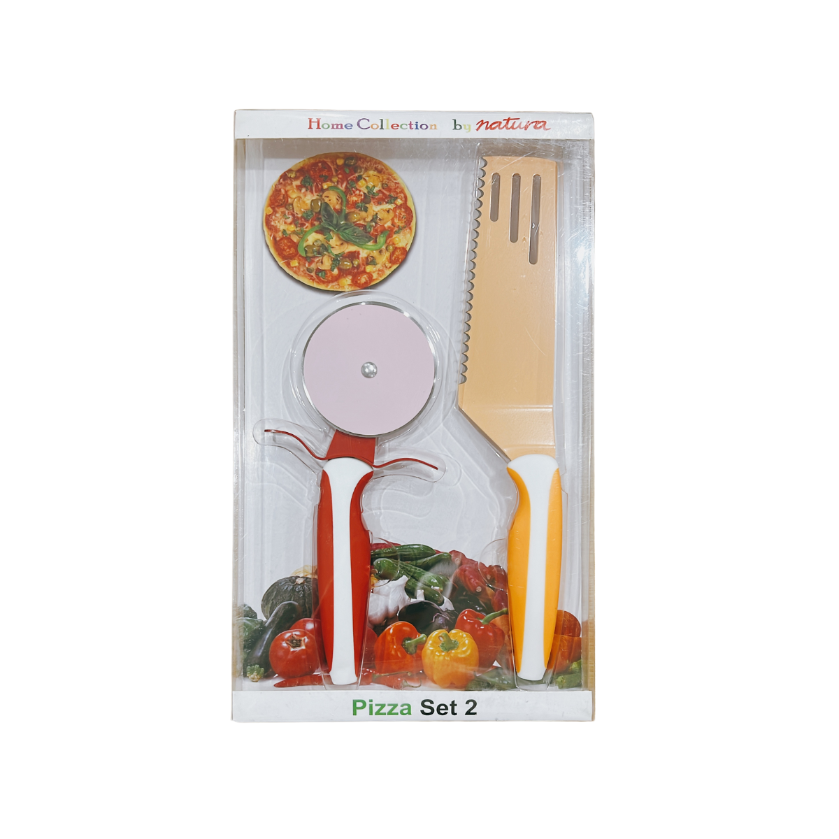 Stainless Steel Pizza Cutter and Spatula Set - Green Shop Online